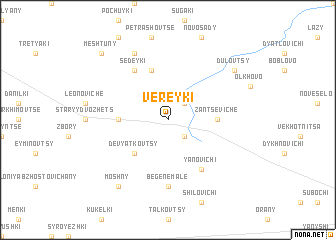 map of Vereyki