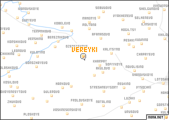 map of Vereyki