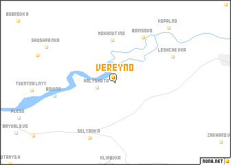 map of Vereyno