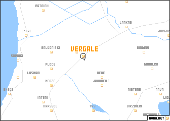 map of Vērgale