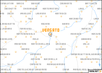 map of Vergato