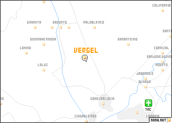 map of Vergel