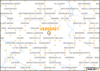 map of Vergenet