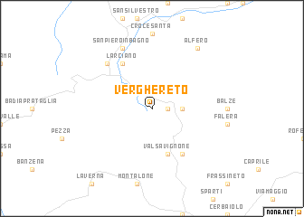 map of Verghereto