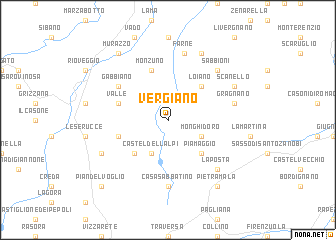map of Vergiano