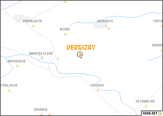 map of Vergizay