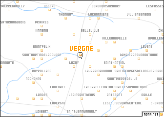 map of Vergné