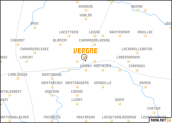 map of Vergné