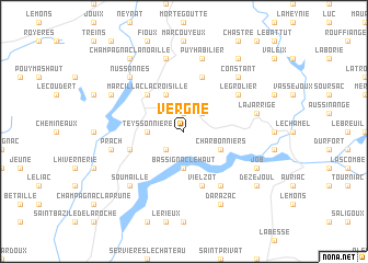 map of Vergne