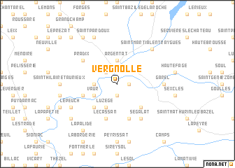 map of Vergnolle