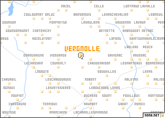 map of Vergnolle