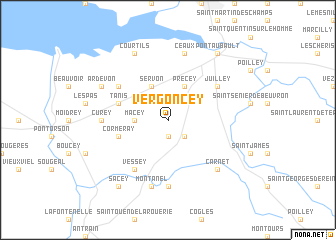 map of Vergoncey