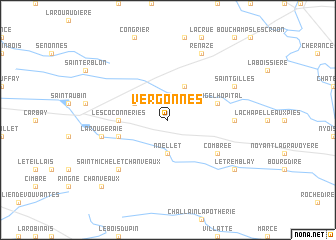 map of Vergonnes