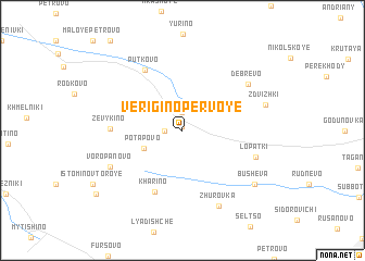 map of Verigino Pervoye