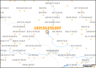 map of Veringendorf