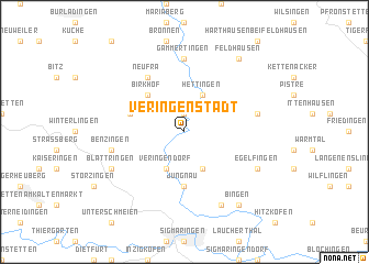 map of Veringenstadt