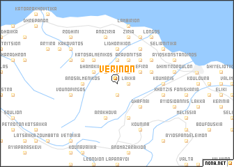 map of Verínon