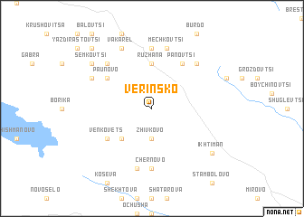 map of Verinsko