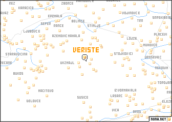 map of Verište
