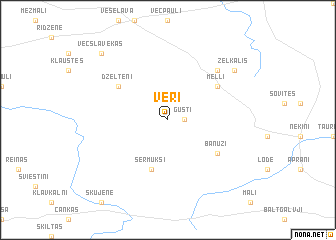 map of Vēri