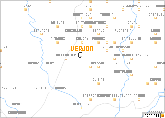 map of Verjon