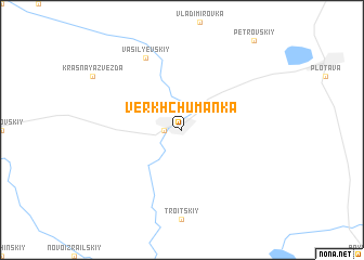 map of Verkh-Chumanka