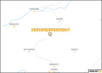 map of Verkhnearshinskiy