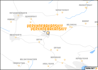 map of Verkhnebakanskiy