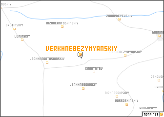 map of Verkhnebezymyanskiy