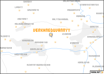 map of Verkhneduvannyy