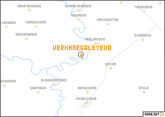 map of Verkhnegaleyevo