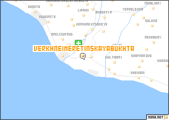 map of Verkhneimeretinskaya Bukhta