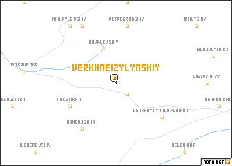 map of Verkhne-Izylynskiy