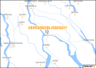 map of Verkhnekalinovskiy