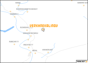 map of Verkhnekalinov