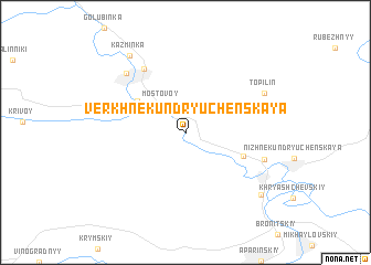 map of Verkhnekundryuchenskaya