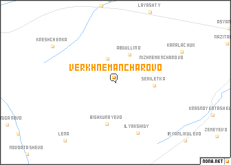 map of Verkhnemancharovo