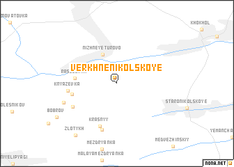 map of Verkhnenikol\
