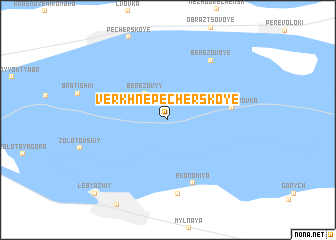 map of Verkhnepecherskoye