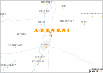 map of Verkhne-Pikhovka