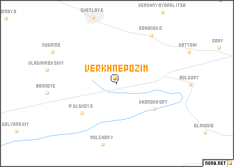 map of Verkhnepozim\