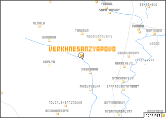 map of Verkhnesanzyapovo