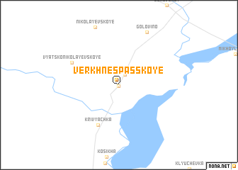 map of Verkhnespasskoye