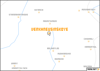 map of Verkhneusinskoye