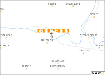 map of Verkhneyaikovo