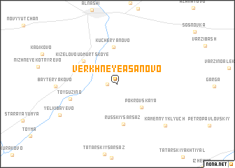 map of Verkhneye Asanovo