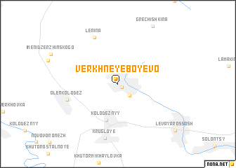 map of Verkhneye Boyevo