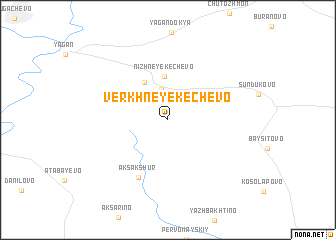 map of Verkhneye Kechevo