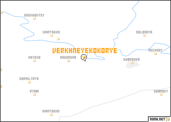 map of Verkhneye Kokor\