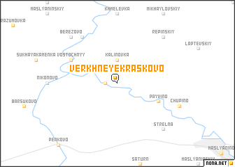 map of Verkhneye Kraskovo